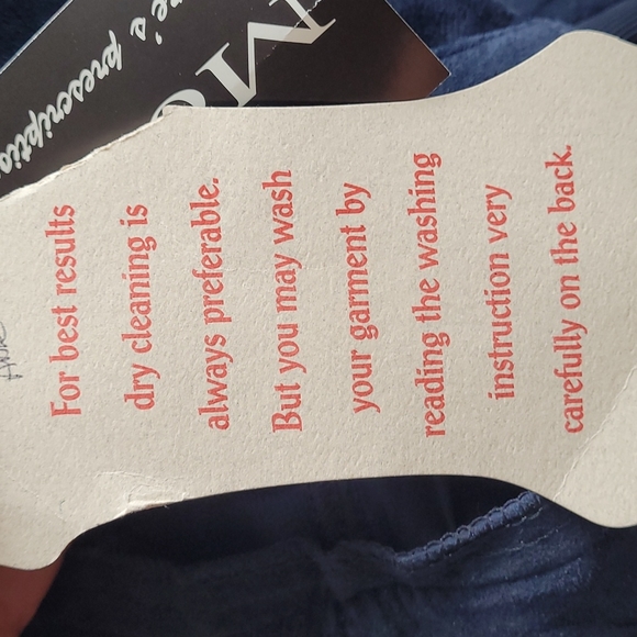 Vintage Mosskito Suede Navy high rise pants large - Picture 6 of 10